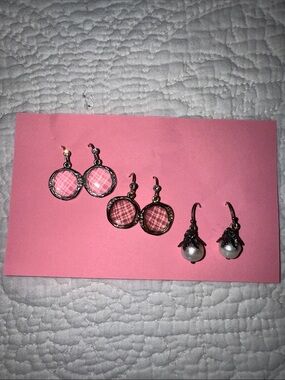 Crystal and Pearl Dangle Earrings - Women Jewelry